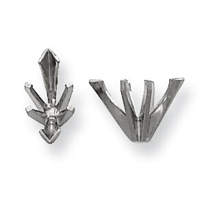 Marquise 6-Prong V-End .10Ct. Setting 14k White Gold WG251-1, MPN: WG251,