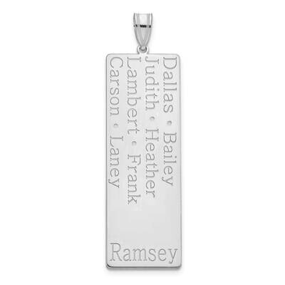 8 Name Family Pendant 14k White Gold XNA1278W, MPN: XNA1278W,