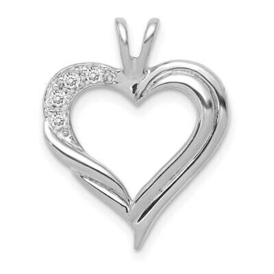 Fancy Heart Pendant 14k White Gold Diamond PM4844-005-WA, MPN: PM4844-005-WA, 883957512150