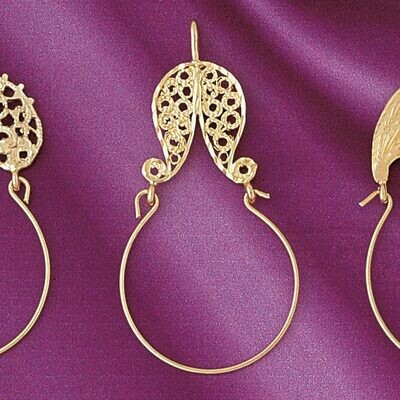 Dazzlers Jewelry Holder Pendant Necklace Charm Bracelet in Yellow, White or Rose Gold 4274, MPN: DZ…