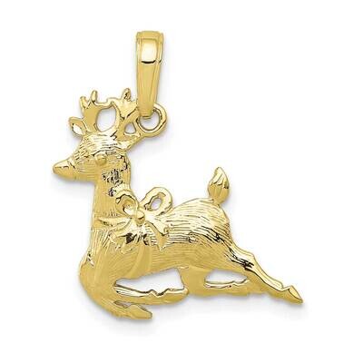 Reindeer Pendant 10k Gold Polished 10A1589, MPN: 10A1589,