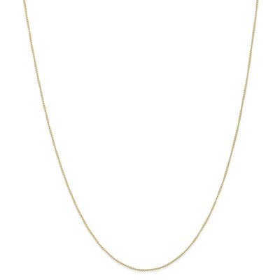 20 Inch 0.5 mm Carded Curb Chain 10k Gold 10K8CY-20, MPN: 10K8CY-20, 191101597480