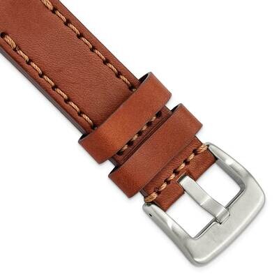 22mm Mahogany with Stitch Sport Calfskin with Stainless Buckle Watch Band Gold-tone BA540-22, MPN: …