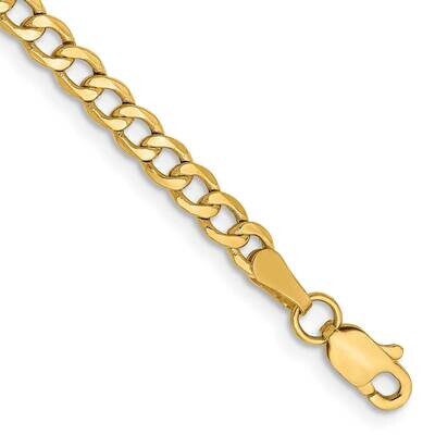 3.35mm Semi-Solid Curb Link Chain 9 Inch 10k Gold 10BC106-9, MPN: 10BC106-9, 191101568251