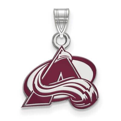 Colorado Avalanche Small Enamel Pendant Sterling Silver Rhodium-plated SS016AVA, MPN: SS016AVA, 191…