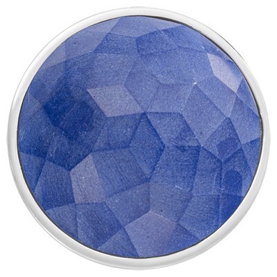 Nikki Lissoni Faceted Blue Fiber Glass Silver-Plated 43mm Coin C1547SL, MPN: C1547SL, 8718819233862