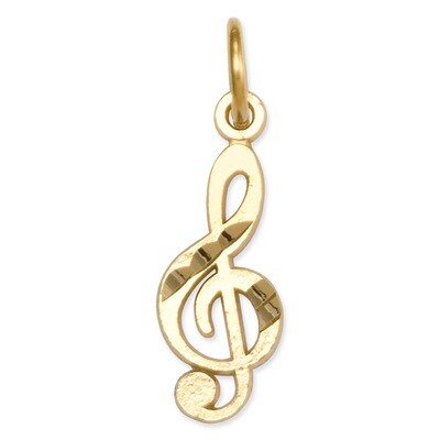 Treble Clef Charm 14k Gold C414, MPN: C414, 883957860268