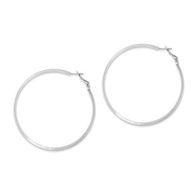 Hinged Earrings Sterling Silver Rhodium-plated QE8109, MPN: QE8109, 883957540221