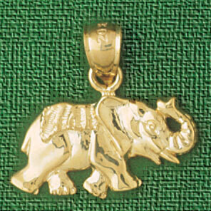 Dazzlers Jewelry Elephant Pendant Necklace Charm Bracelet in Yellow, White or Rose Gold 2271, MPN: …