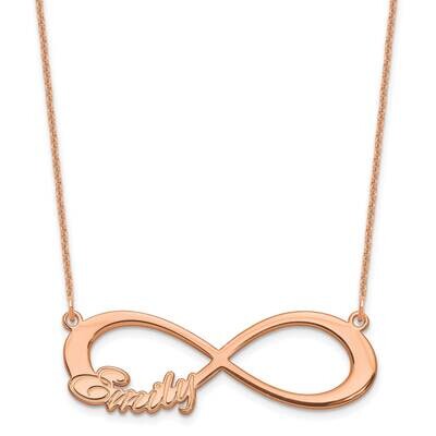 1 Name Infinity Necklace 14k Rose Gold XNA1190R, MPN: XNA1190R,
