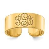 Monogram Cigar Style Band 14k Gold XNR92Y, MPN: XNR92Y, 196904015056