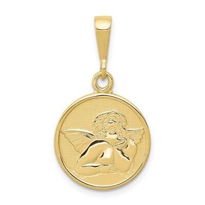 Satin Raphael Angel Pendant 10k Gold Polished 10C1895, MPN: 10C1895,