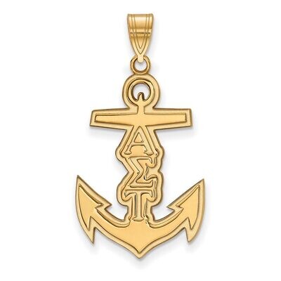 Alpha Sigma Tau Medium Pendant Gold-plated Silver GP036ALS, MPN: GP036ALS, 191101099878