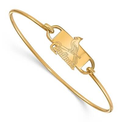 MLB St. Louis Cardinals Small Center Wire Bangle Gold-Plated on Sterling Silver GP020CRD-7, MPN: GP…