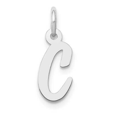 Script Initial C Charm 10k White Gold Small 10YC659C, MPN: 10YC659C,