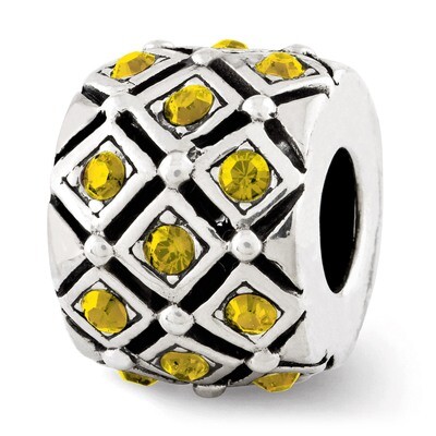November Swarovski Elements Bead - Sterling Silver QRS2686NOV, MPN: QRS2686NOV, 886774992365