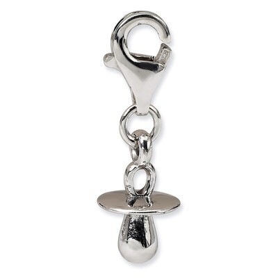 Baby Pacifier Click-on for Bead - Sterling Silver QRS578, MPN: QRS578, 883957724881