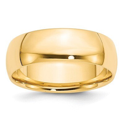 7mm Lightweight Comfort Fit Band 14k Yellow Gold CFL070 Engravable, MPN: CFL070, 886774476834