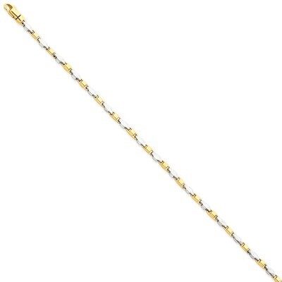 2.25mm Fancy Link Chain 24 Inch 14k Two-Tone Gold LK694-24, MPN: LK694-24, 191101653957