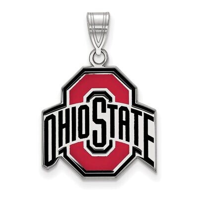 Ohio State University Large Enamel Pendant Sterling Silver SS033OSU, MPN: SS033OSU, 886774693750