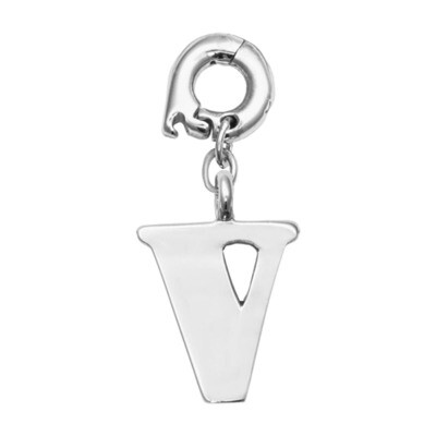 Nikki Lissoni V Charm Silver-Plated D1128SSV, MPN: D1128SSV, 8718819238850