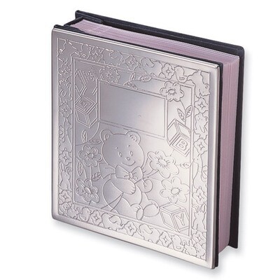 Chrome-plated Baby Holds 100 - 4x6 Photo Album GP625, MPN: GP625, 47105244083