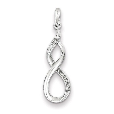 Figure 8 Pendant Sterling Silver with Diamonds QP3487, MPN: QP3487, 818050012399