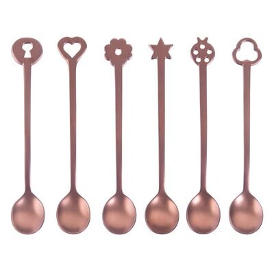 Sambonet  Party Items Lucky Charms Party Spoons 6 Pieces Giftboxed 52649R22, MPN: 52649R22,