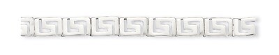 7.5 Inch Greek Key Bracelet Sterling Silver QG1683-7.5, MPN: QG1683-7.5, 883957948027