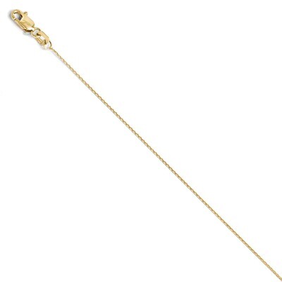 Leslie&#39;s Diamond-cut 0.65mm Wheat Chain 20 Inch - 10k Gold HB-8210-20, MPN: 8210-20, 886774544786