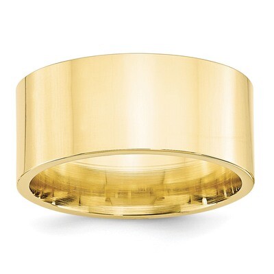 10mm Standard Flat Comfort Fit Band 10k Yellow Gold 1FLC100 Engravable, MPN: 1FLC100, 886774446608