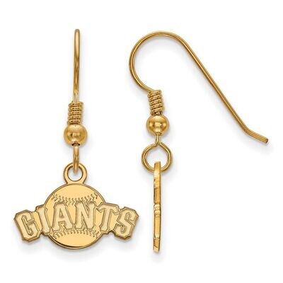 San Francisco Giants x-Small Dangle Earring Wire Gold-plated Silver GP049GIT, MPN: GP049GIT, 886774…