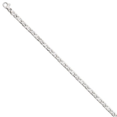 4.5mm Fancy Link Chain 22 Inch 14k White Gold WLK715-22, MPN: WLK715-22, 191101716638