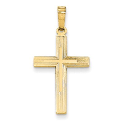 Brushed and Polished Latin Cross Pendant 14k Gold XR1412, MPN: XR1412, 191101369339