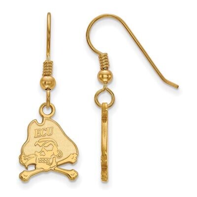 East Carolina University Small Dangle Earring Wire Gold-plated Silver GP007ECU, MPN: GP007ECU, 8867…