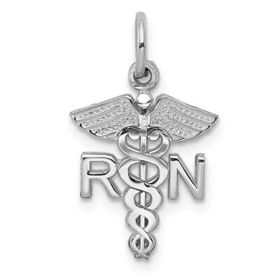 Rn Charm 10k White Gold 10D1240, MPN: 10D1240,