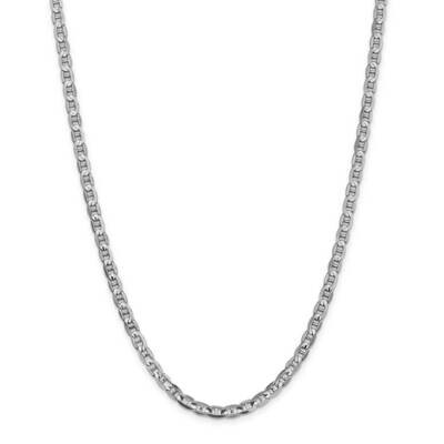 4.5mm Concave Anchor Chain 14k White Gold WCA120-20, MPN: WCA120, 886774420714