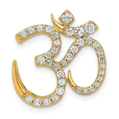 3/8Ct. Diamond Om Chain Slide 14k Gold PM4092-042-YA, MPN: PM4092-042-YA, 883957296432