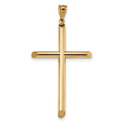 Tube Cross Pendant 14k Gold Polished K6192, MPN: K6192, 883957660530
