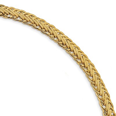 Leslie&#39;s Fancy Link Bracelet 7.75 Inch 14k Gold Polished &amp; Textured HB-LF993-7.75, MPN: LF993-7.75,…