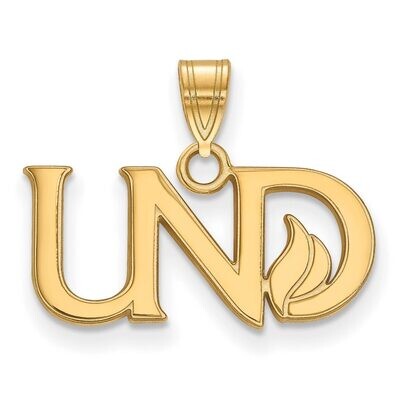 University of North Dakota Small Pendant 14k Yellow Gold 4Y026UNOD, MPN: 4Y026UNOD, 886774878041