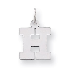 Block Initial H Charm Sterling Silver QC5093H, MPN: QC5093H, 883957128344