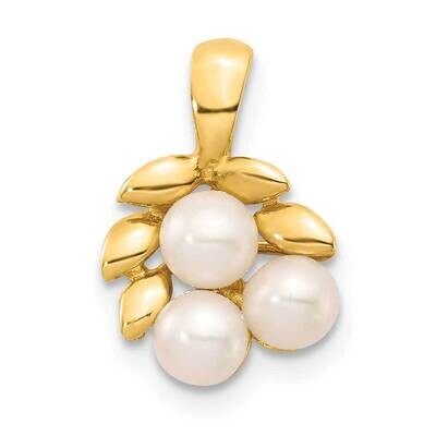 3-4mm White Button Freshwater Cultured Pearl Cluster Pendant 14k Gold XP5292, MPN: XP5292, 88395782…