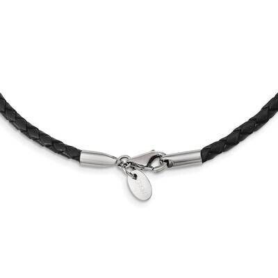 3.0mm Weave Necklace Genuine Leather SRN197-18 by Chisel, MPN: SRN197-18, 883957748665