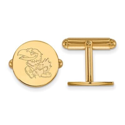 University of Kansas Cufflinks 14k Yellow Gold 4Y073UKS, MPN: 4Y073UKS, 886774888057