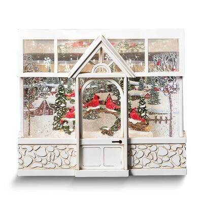LED Cardinals in Greenhouse Snow Lantern GM25642, MPN: GM25642, 89945761405