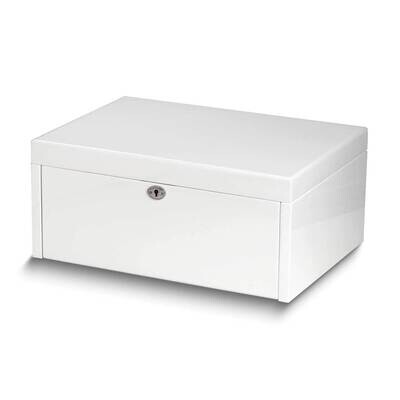 White Lacquered Wood Three Level Jewelry Chest GM24092, MPN: GM24092, 797140576976