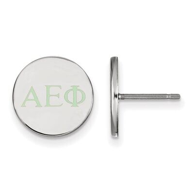 Alpha Epsilon Phi Enameled Post Earrings Sterling Silver SS032AEP, MPN: SS032AEP, 886774606279