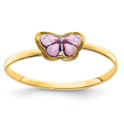 Enamel Butterfly Children&#39;s Ring 14k Gold R665, MPN: R665, 886774124094