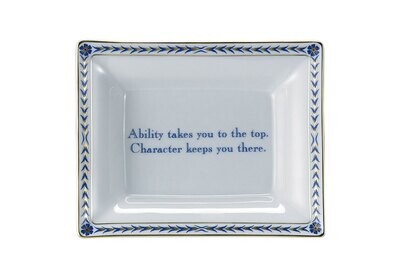 Mottahedeh Ring Tray Rect. Ability....Blue &amp; Gold S627B, MPN: S627B,